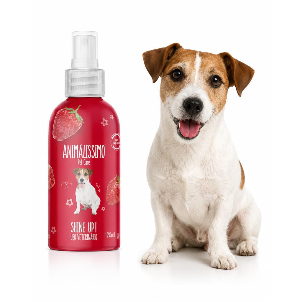 Spray Bucal Mau Hálito Pet Cães E Gatos 60ml Sabor Morango
