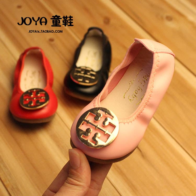 Meninas sapatos de couro primavera outono 2026 novo estilo versão coreana pequena princesa capa pé ervilhas sapatos 1-2-