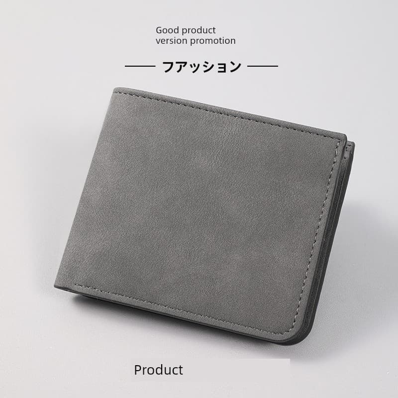 carteira masculina com ziper carteira masculina 2026 novo estilo carteira simples grande capacidade Slot para vários car