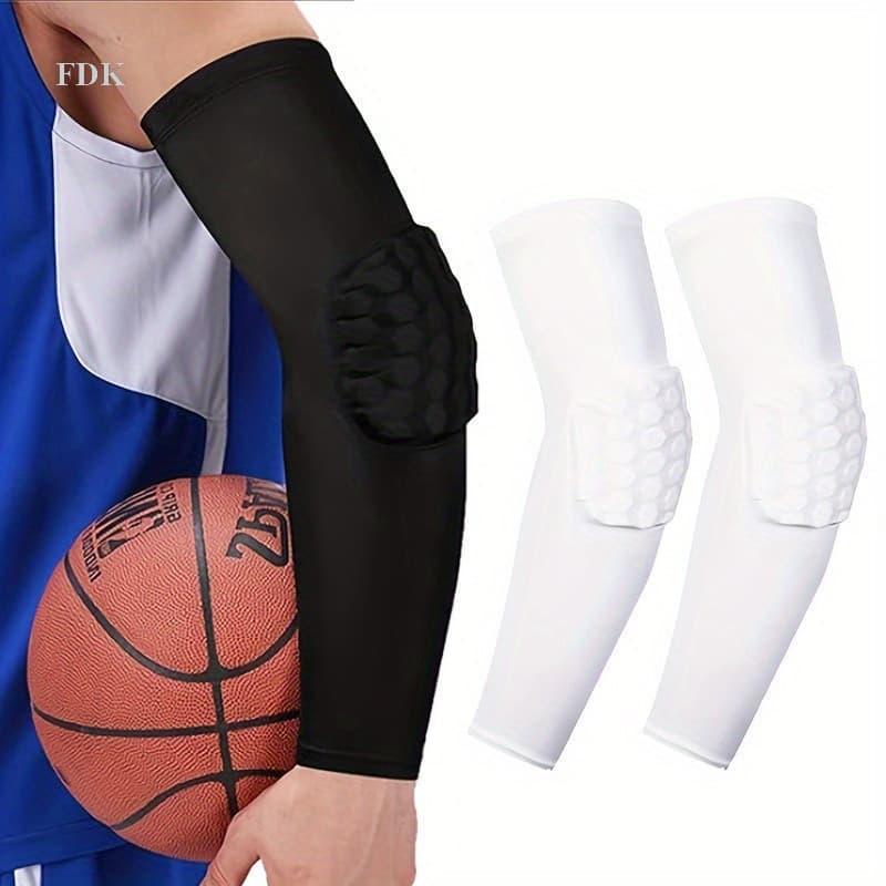 FDK 1pc  De Cotoveleiras Unissex De Basquete , Mangas De Compressão De Braço Anticolisão Em Favo De Mel , Protetore