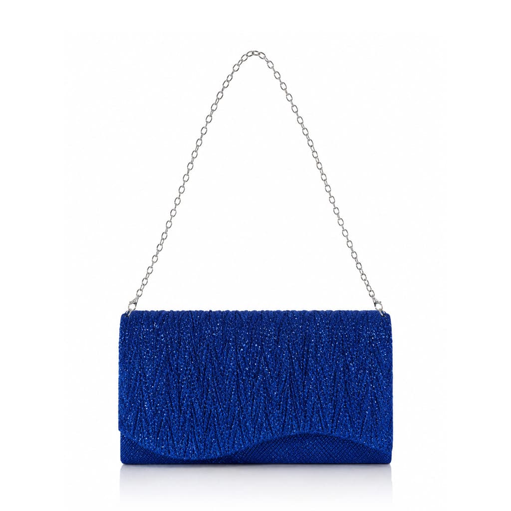 Bolsa Feminina Clutch De Festa Com Brilho Elegante Luxo Alça Corrente Removível C600-16