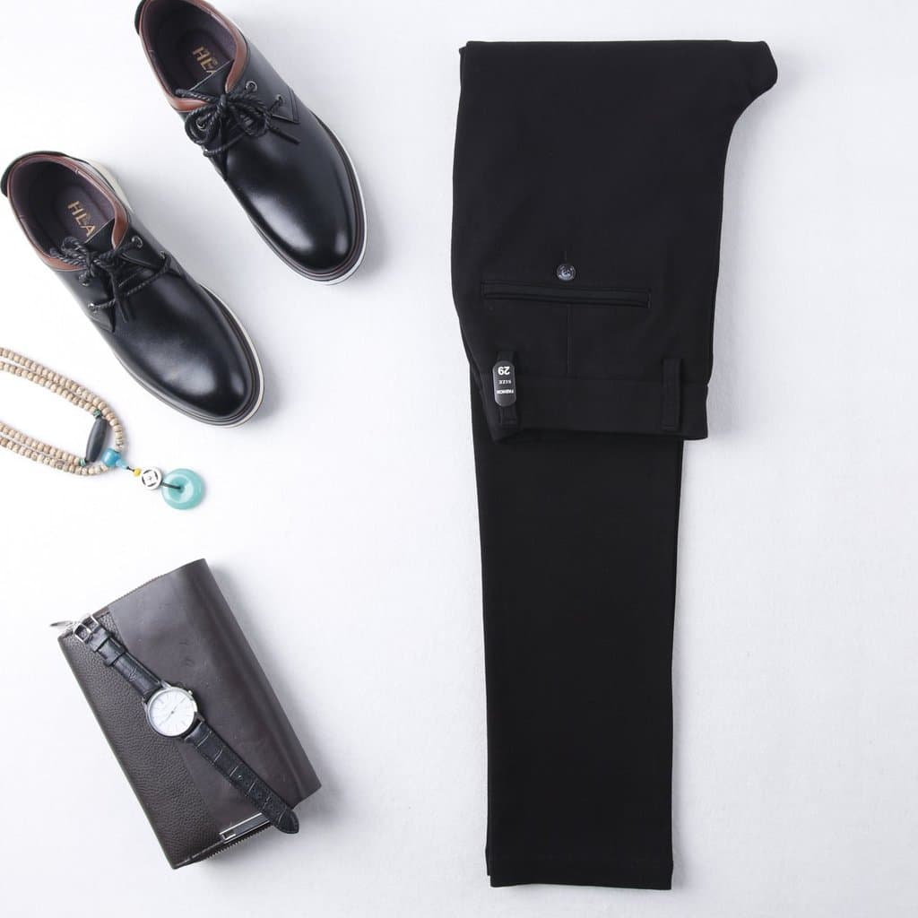 HL28183 Seven Series Masculino Business Casual Slim-fit Malha Calça Skinny Elástica Juventude Estilo Outono