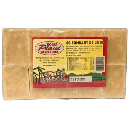 Foundant de Leite 900g c/50un – Doces Piauí – Doce de Leite Tradicional – Perfeito p/ Festa Junina