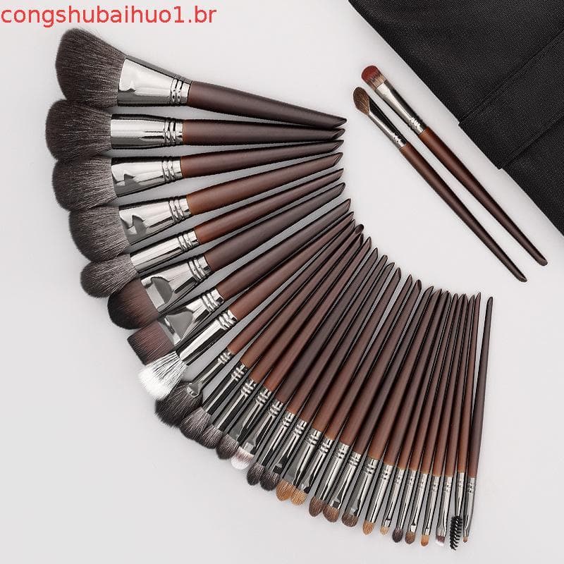 Yan hibisco conjunto de pincéis de maquiagem puro Animal cabelo High-End conjunto completo escova profissional maquiagem