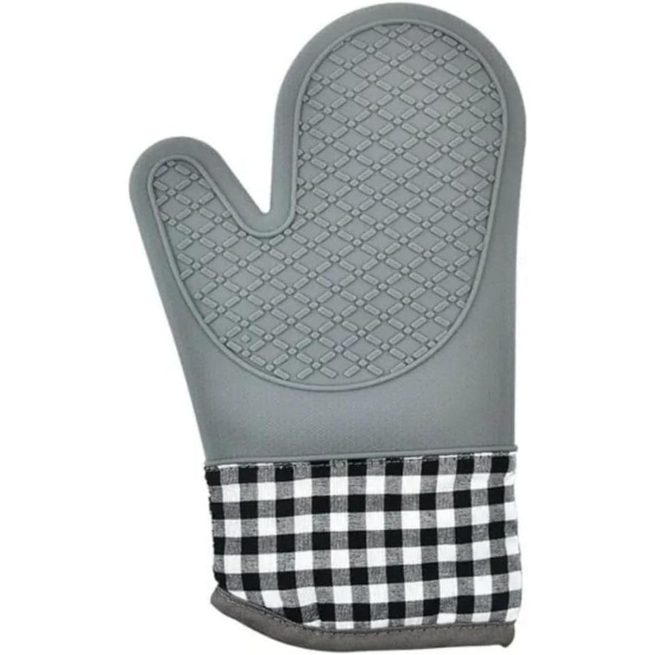 Luva de forno 1 unidade luva de silicone Resist altas tempraturas na cor cinza