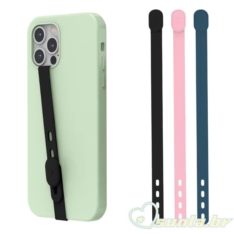 SUNL Capa Pulseira Elástica Faixa Mão Silicone Alça Aperto Telefone Móvel Acessório Smartphone