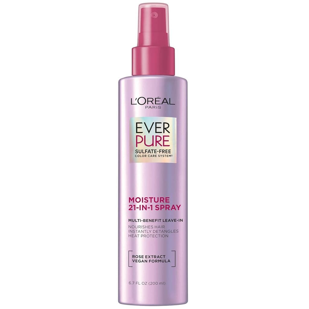 L'Oréal Paris Condicionador em Spray 21 em 1, Sem Sulfato, Vegano, EverPure 6.8 fl oz