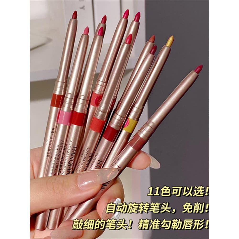 Coreia coreia comércio exterior automático rotativo delineador labial à prova dwaterproof água de longa duração não-desb