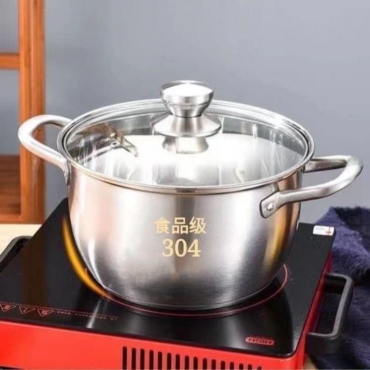 Panela de sopa Extra grossa de aço inoxidável, panela de uma camada, grossa, camada única, doméstica, Super grossa, garr