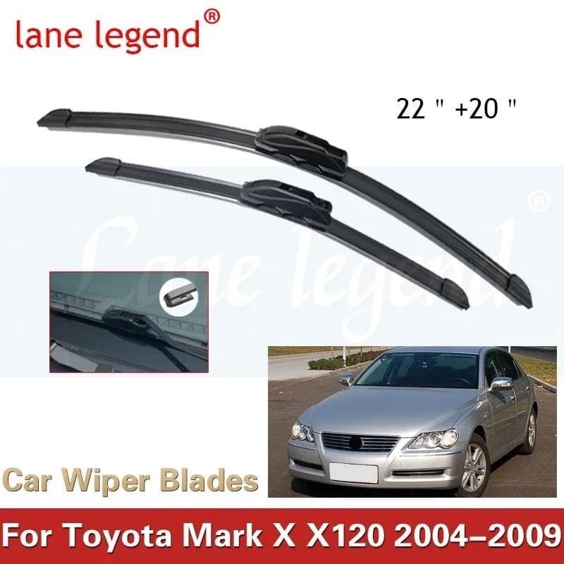 Para Toyota Mark X X120 2004 2005 2006 2007 2008 2009 Acessórios Universal Pára-Brisas Limpadores Lâminas Cortador De Ja