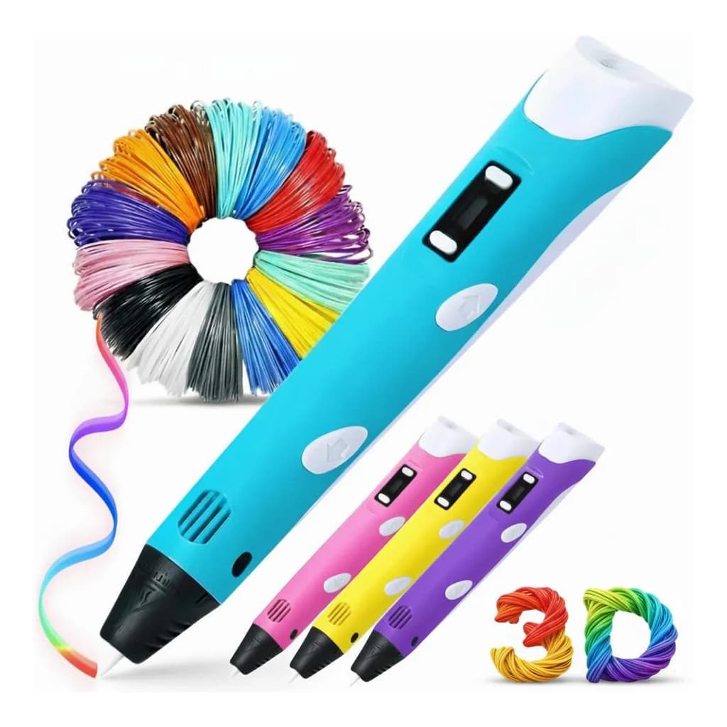 Recarga De Filamento De Impressora Profissional Com Caneta 3d + Cabo Usb