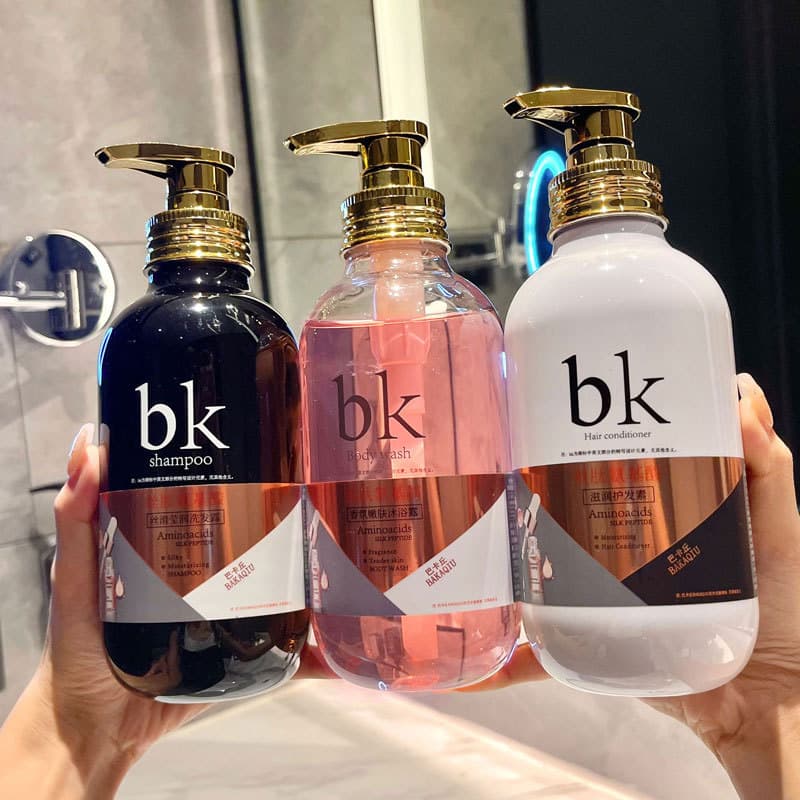 Influenciador mesmo estilo peptídeo sedoso aminoácidos controle de óleo Shampoo fofo hidratante sedoso rejuvenescedor pe
