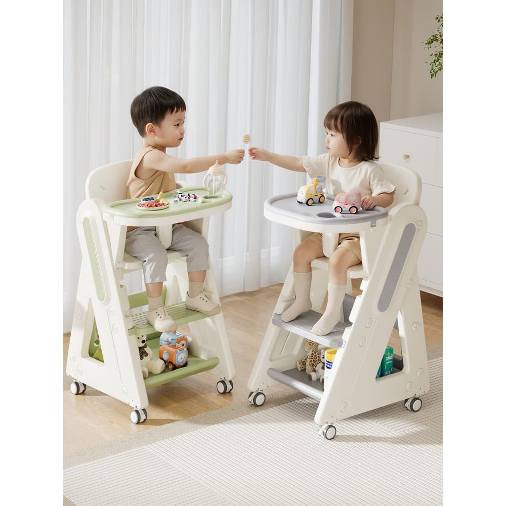 Sanmeng cadeira de jantar do bebê cadeira de crescimento doméstico do bebê crianças comer mesa de jantar cadeira multifu