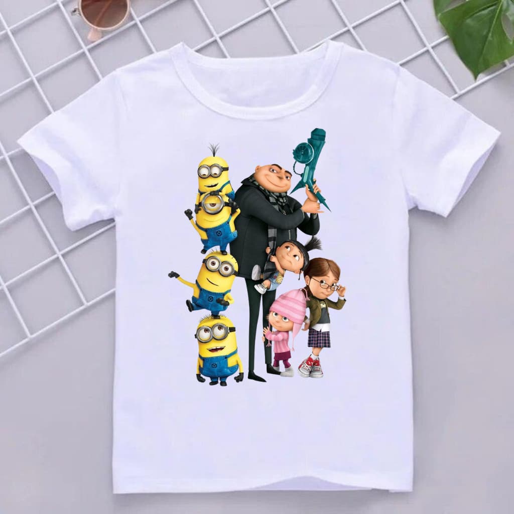 Camiseta camisa infantil e juvenil minions meu malvado favorito vários modelos moda infantil juvenil