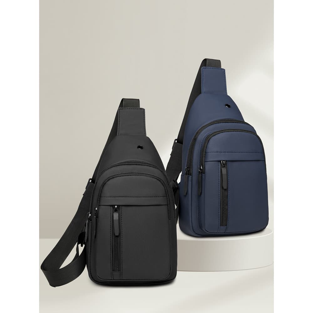 Bolsa de peito ao ar livre simples negócios bolsa de ombro Casual negócios Commuter bolsa mensageiro masculina All-Match