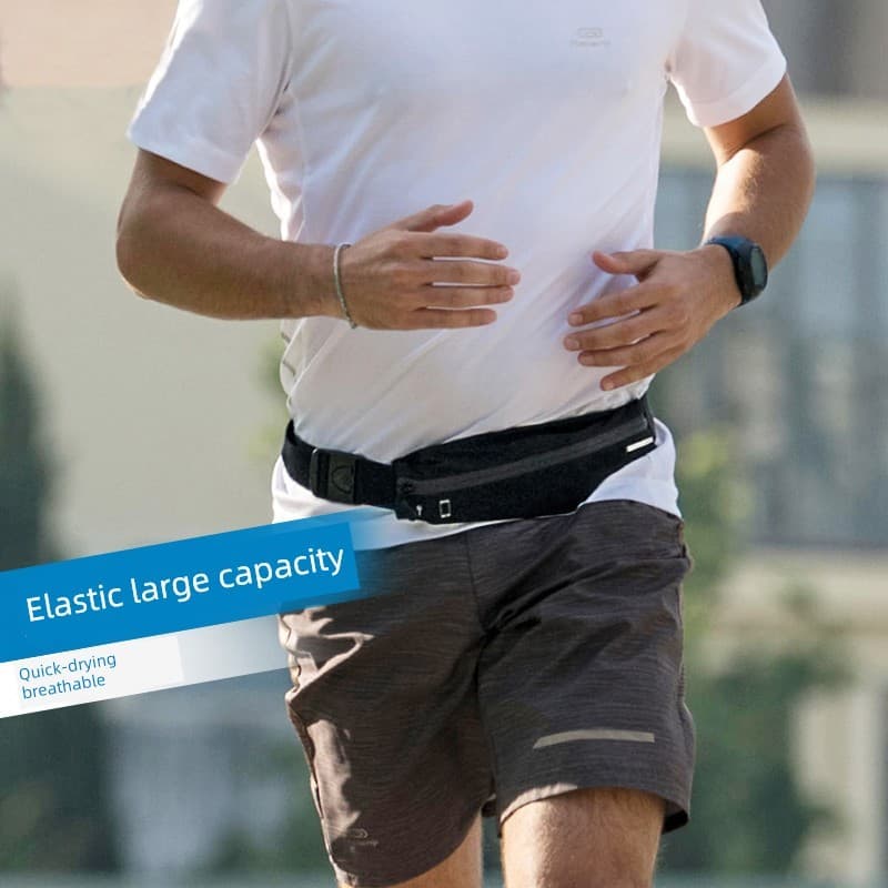 Bolsa de cintura esportiva masculina, bolsa de cintura para corrida, multifuncional, leve, à prova d'água, para celular,