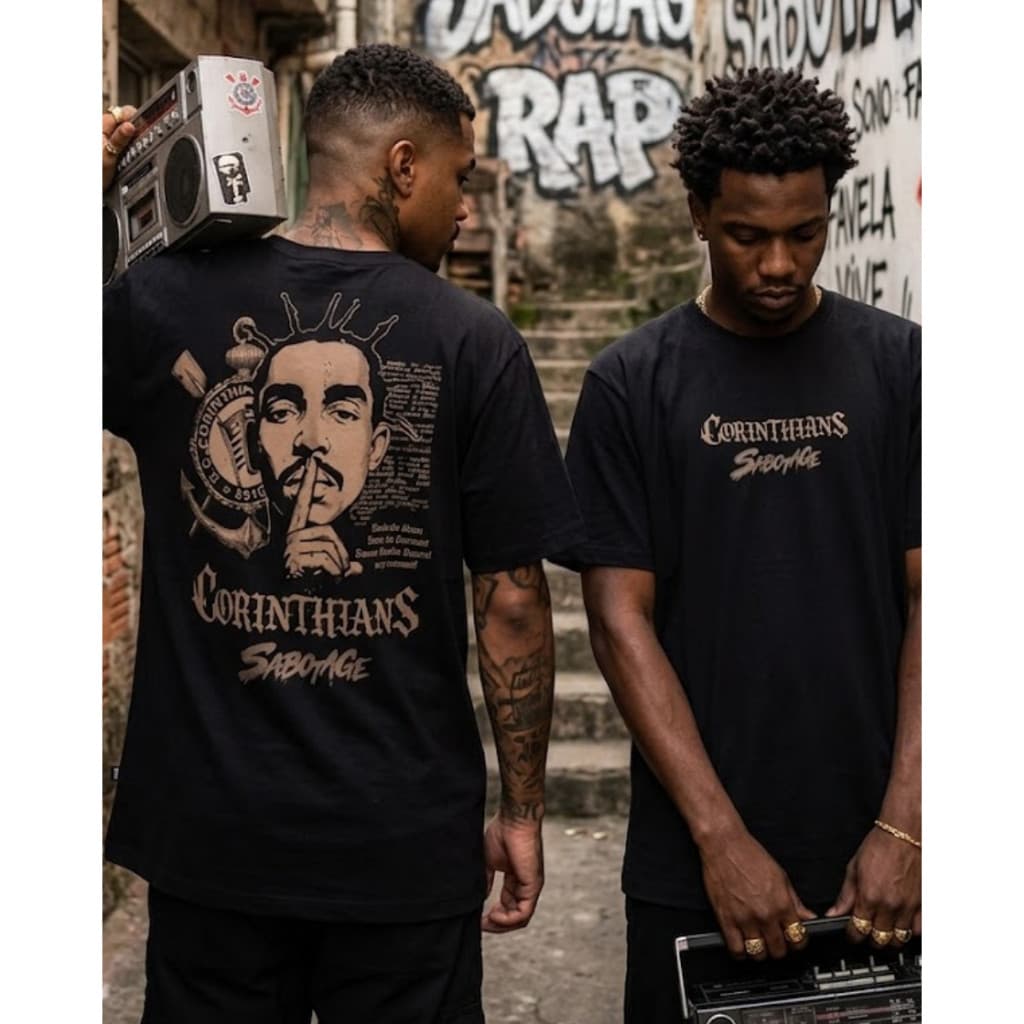 Camiseta Masculina SABOTAGE tributo sabotage lançamento qualidade P ao G3 moda masculina promoção