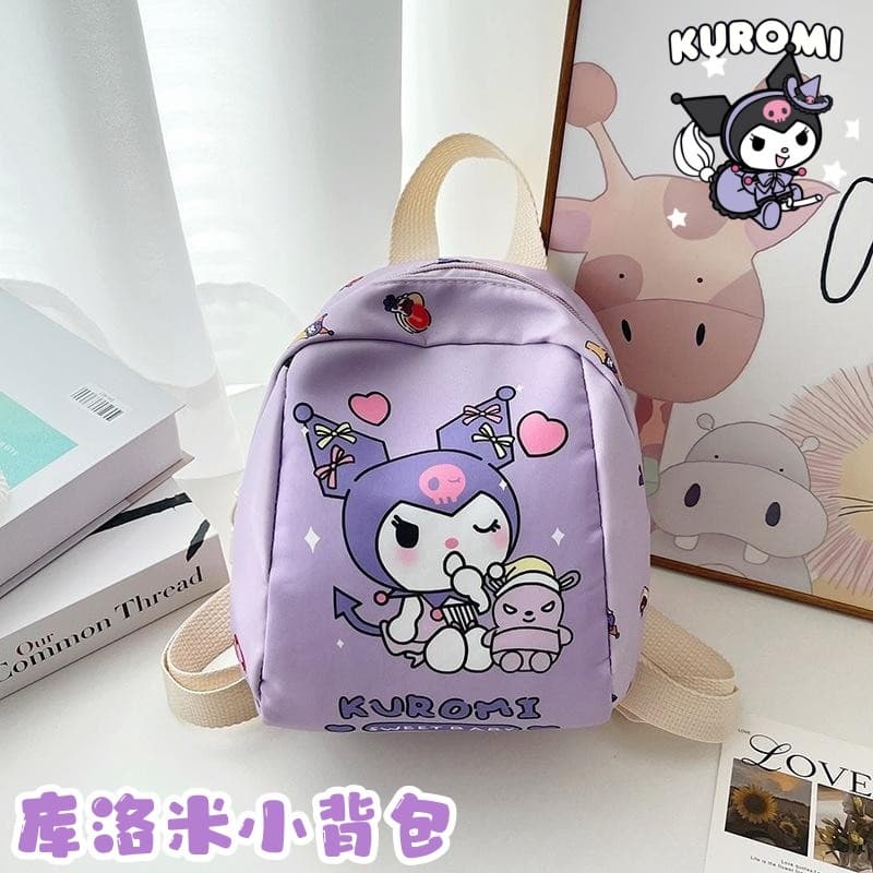 Kuromi Bolsa Escolar Infantil Bebê Menina Desenho Animado Bonito Kuromi Luz Mochila de Jardim de Infância Mochila de Pas