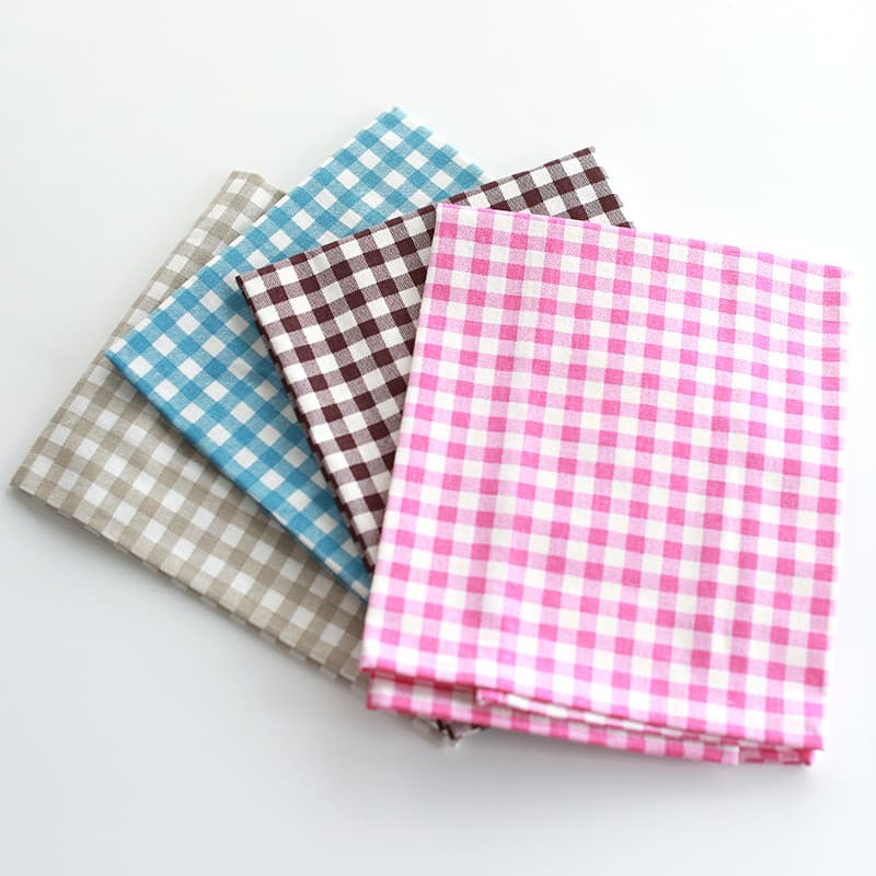 Xadrez placemats toalhas de mesa algodão tecido linho ocidental placemats tapetes prato Coasters tigela tapetes Insul