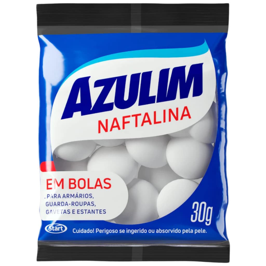 NAFITALINA EM BOLAS - AZULIM 30G IMPORTADA