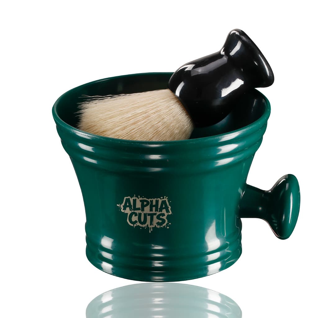 Alphacuts tigela de espuma grande capacidade tigela de sabão de barbear dedicado barbear combinando sabão de barbear tig