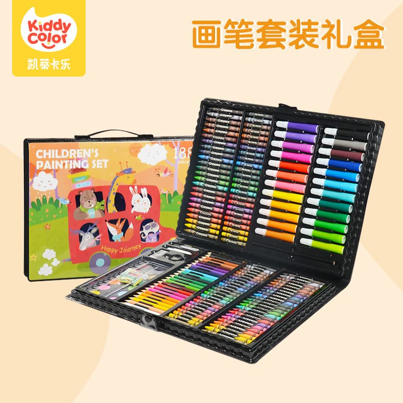 Katie Carle crianças aquarela caneta pintura conjunto estudante ferramenta de desenho jardim de infância cor lápis pintu
