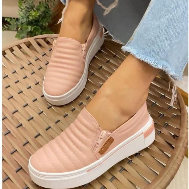 Tênis Slip On Feminino Anatômico Flexível Leve Macio 34 ao 43 Envio Imediato