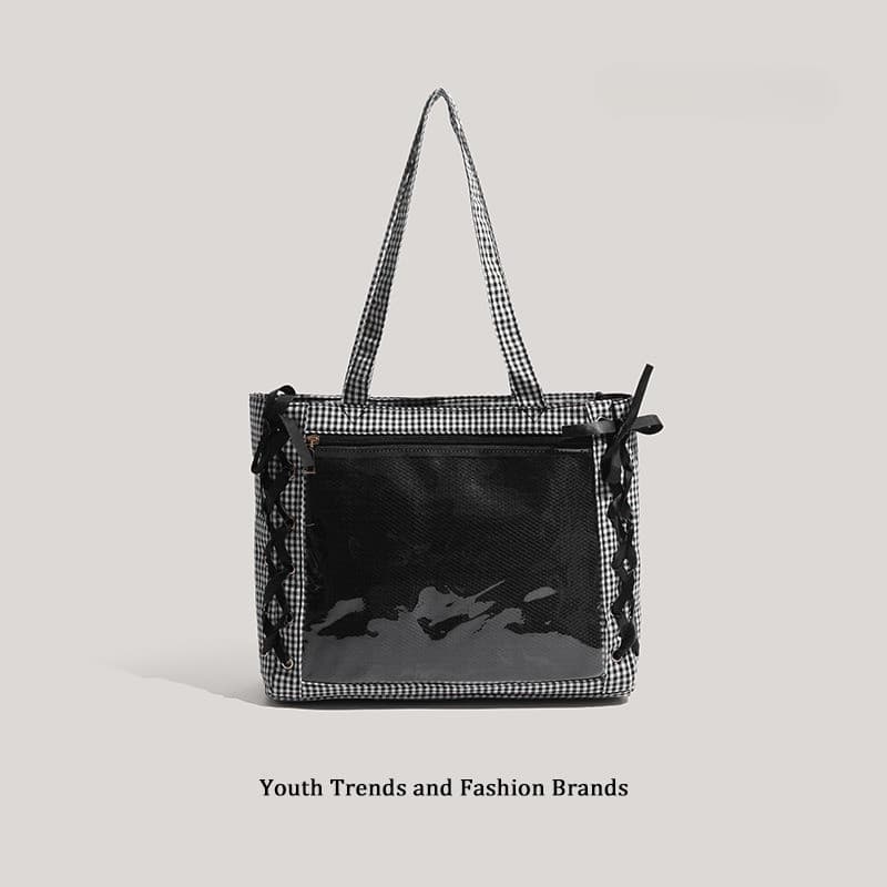 Nova Sacola Feminina Fita Japonesa Itabag JK Anime Grande Capacidade Transparente Estudante Saco