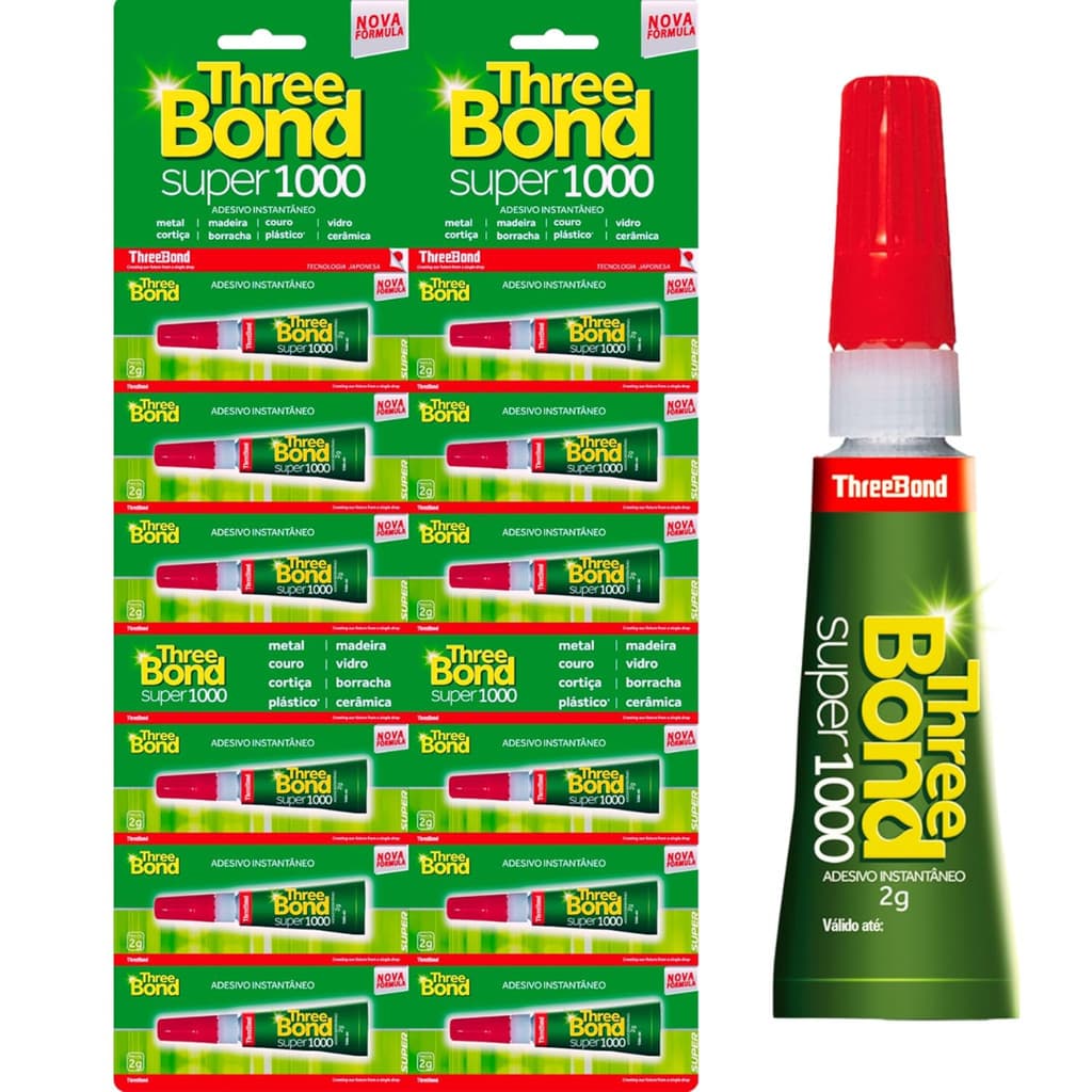 COLA INSTANTÂNEA 2G THREE BOND NOVA C/12 UNIDADES