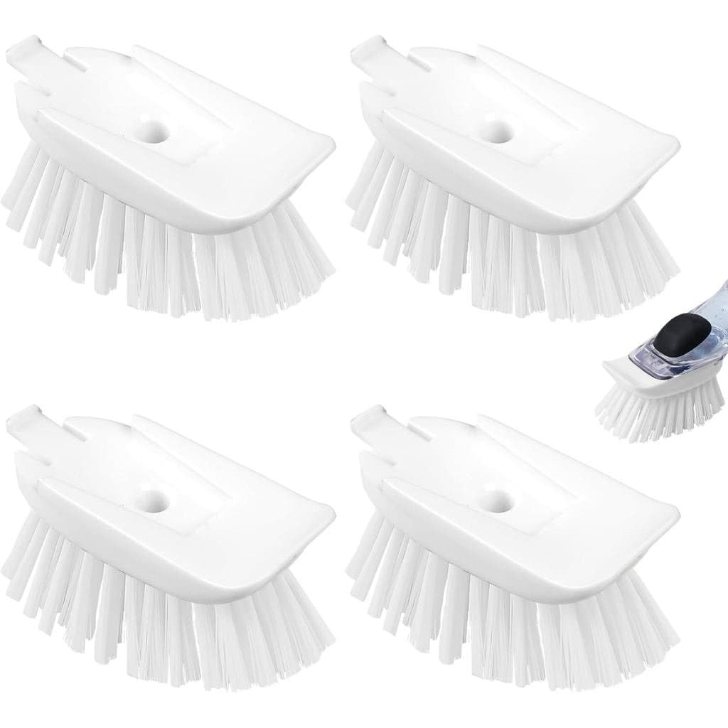Novas Refis de Escova para a Escova de Limpeza com Dispensador de Sabão OXO - Pacote com 4 Refis de Substituição para Es