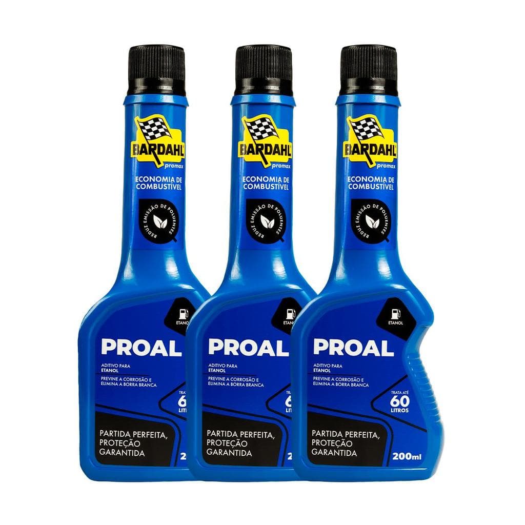 Aditivo Combustível Bardahl Proal 200ml Kit 3 Un.