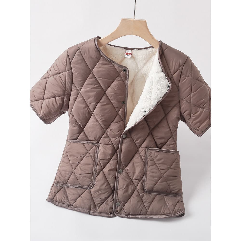 2026 Novo estilo jaqueta acolchoada de algodão feminina acolchoada de lã espessada roupa interna pequena jaqueta acolcho