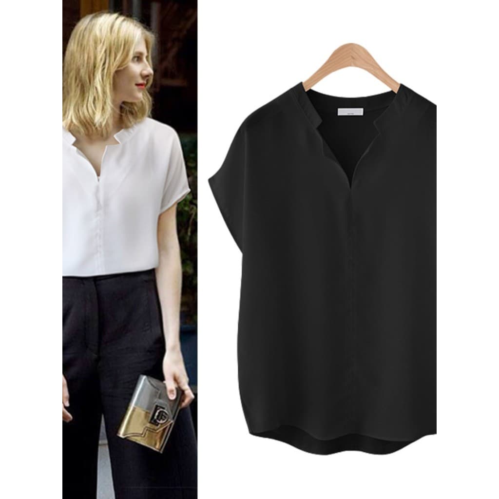 Primavera verão moda estilo europeu americano comércio exterior solto All-Match camiseta de manga curta temperamento sup
