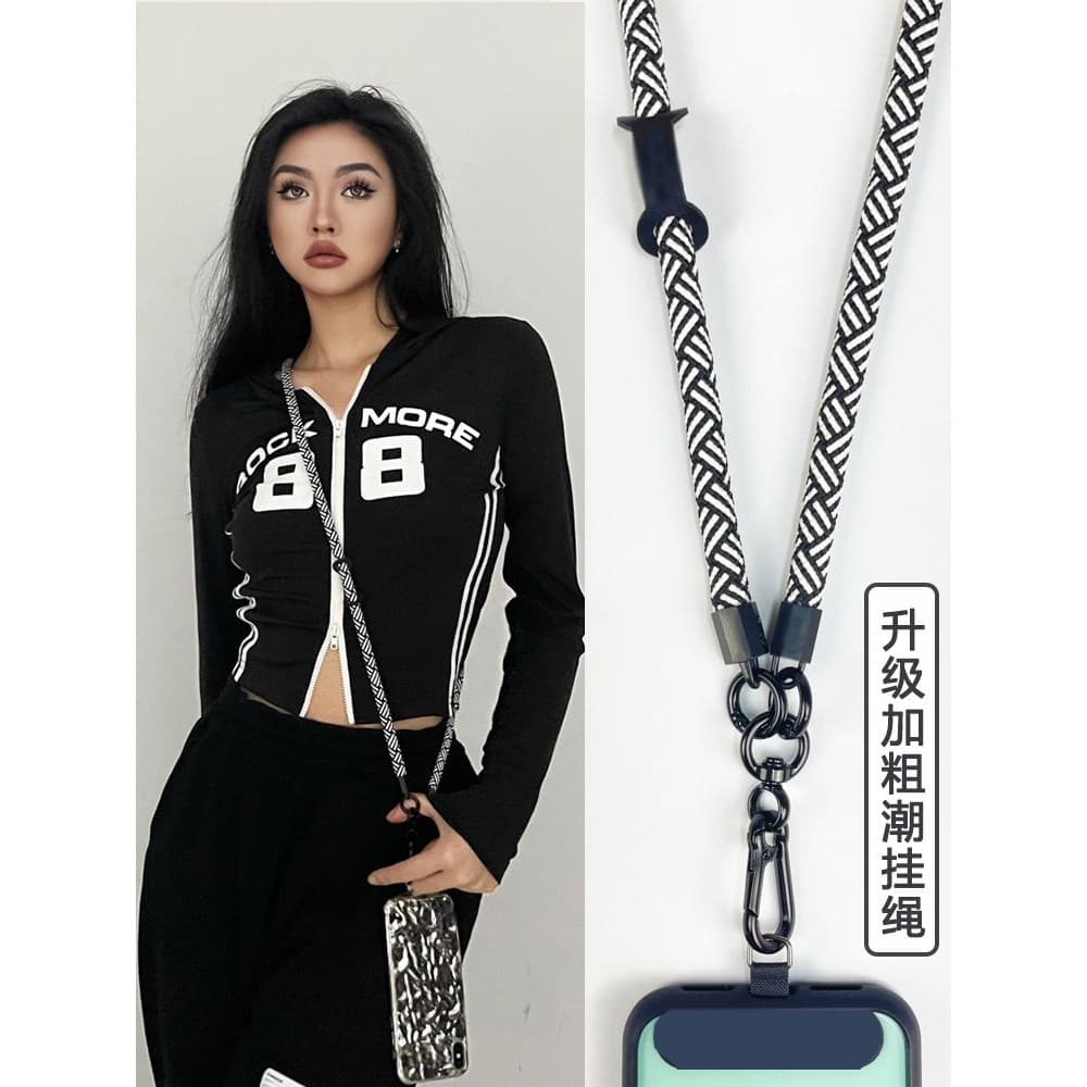 Cordão de telefone móvel mensageiro destacável High-End forte durável Carryable feminino ao ar livre Anti-perdido câmera