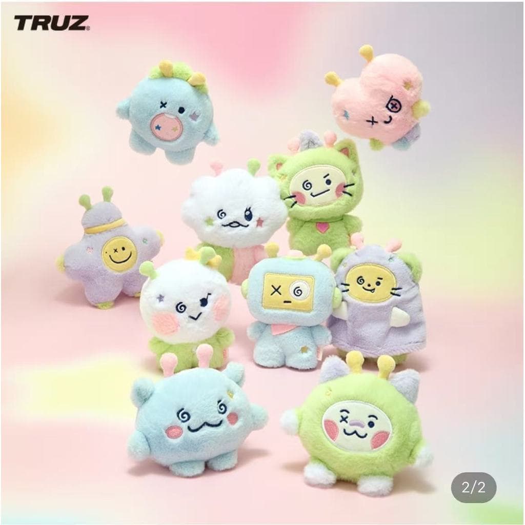 Genuíno coreano TRUZ planeta mancha série caixa de boneca de pelúcia decoração do bebê presente estrela mercadoria pode