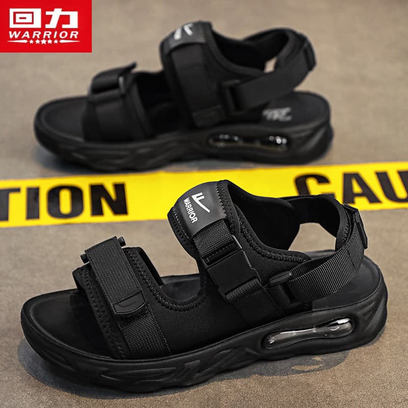 Puxar para trás oficial genuíno almofada de ar sandálias homens verão novo estilo exterior Wear Anti-deslizamento esport