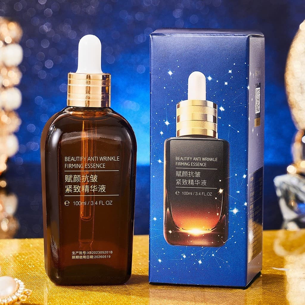 Essência de garrafa marrom pequena de sétima geração Delaiyan Repair Essence 100ml Acne Cleansing Pore Essence