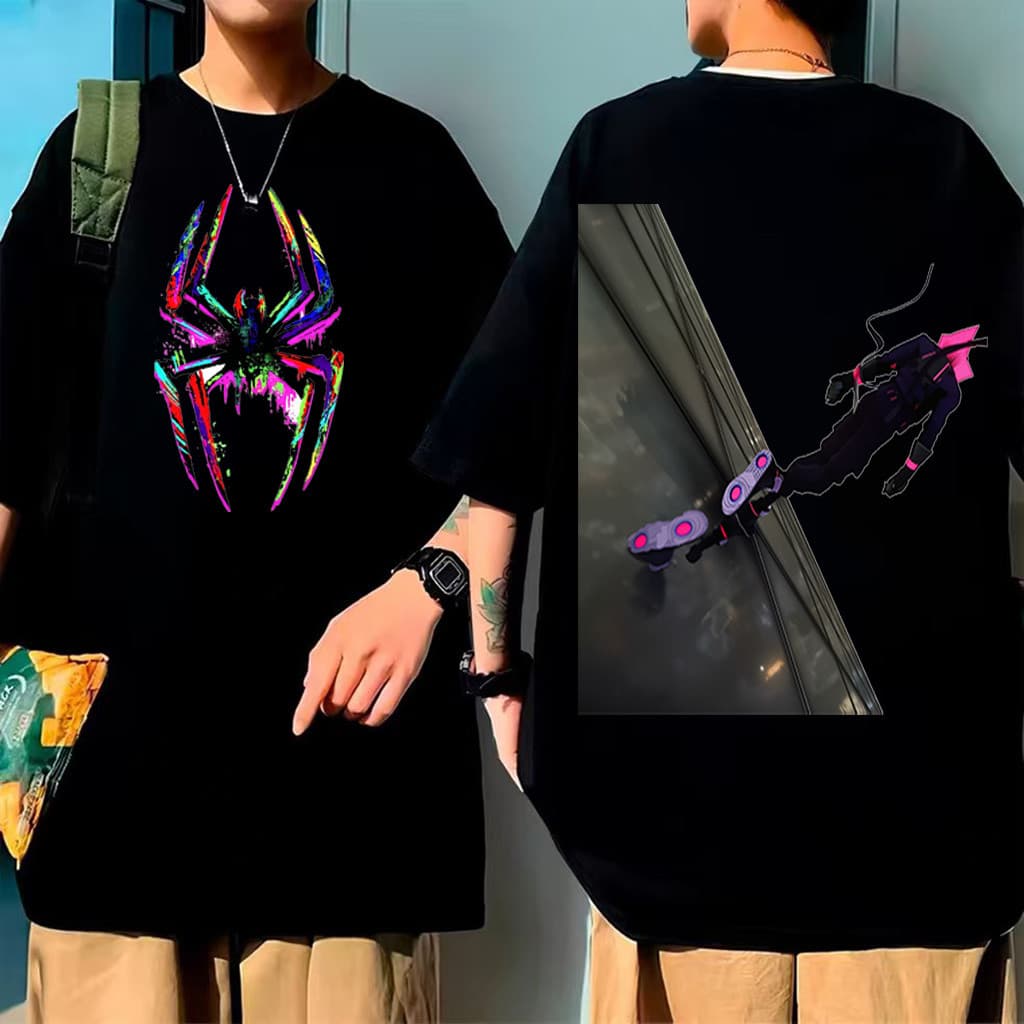 Camiseta Masculina Estampa Personagem Futurista Usando Patins Eletrônicos Moderna Confortável Atemporal Estilo Tendência