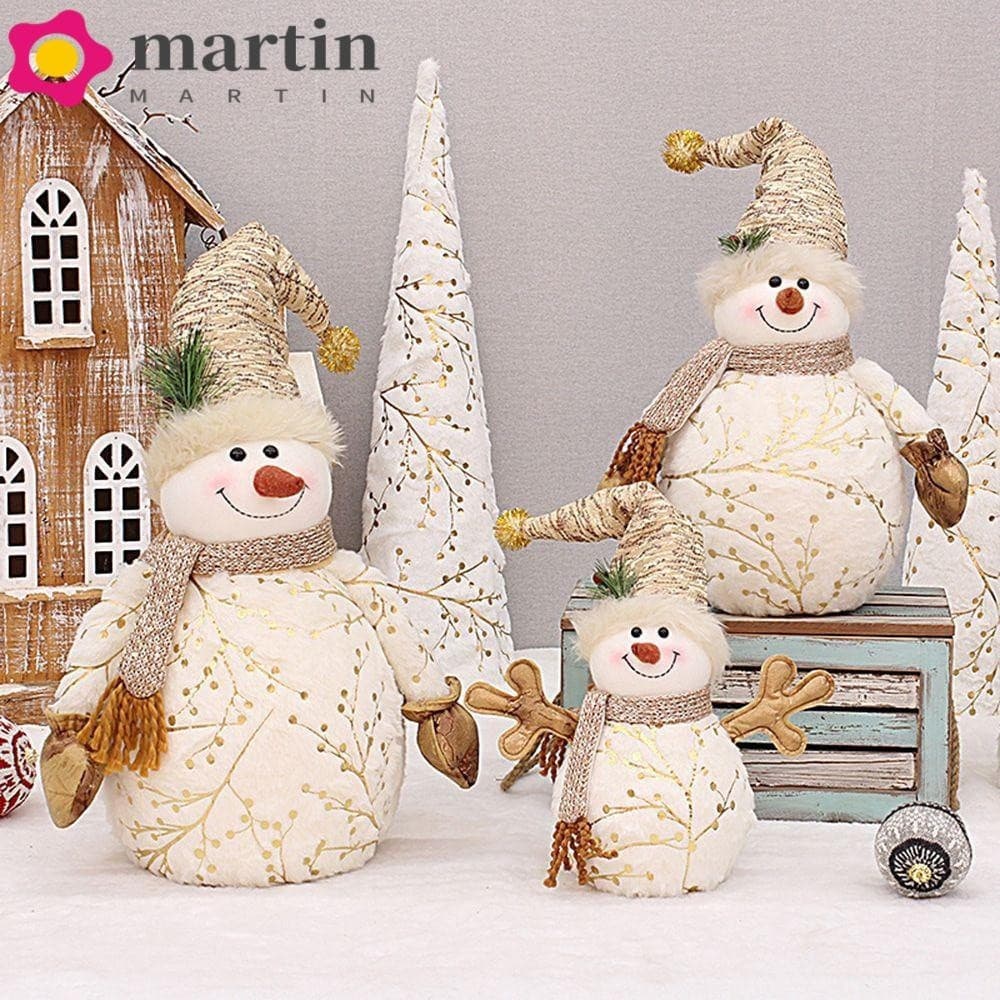 MARTIN Boneca de neve Janela Cute Stuffed Toy Desktop Decore Árvore de Natal Casa Boneca Decorações X8V0