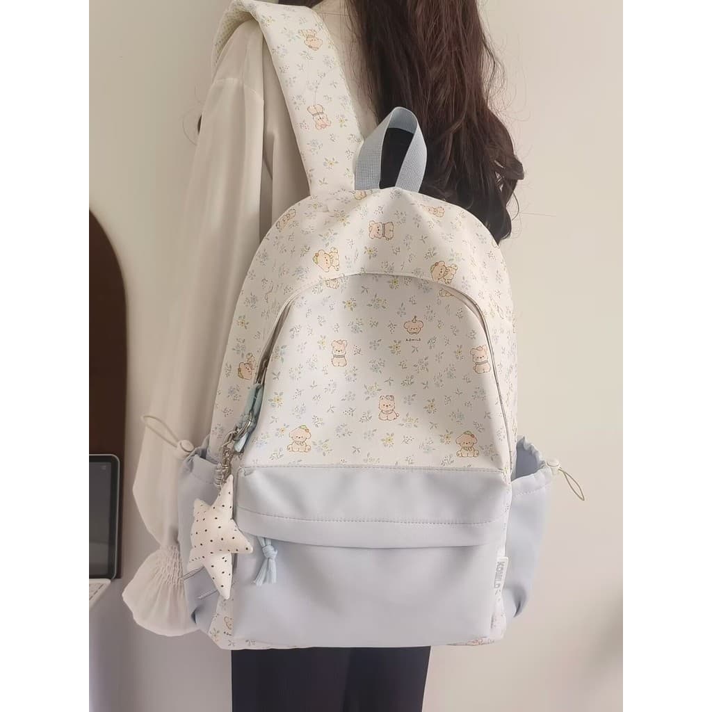Mochila feminina estudante do ensino médio Mori menina arte estilo saco de escola de alto valor grande capacidade simple