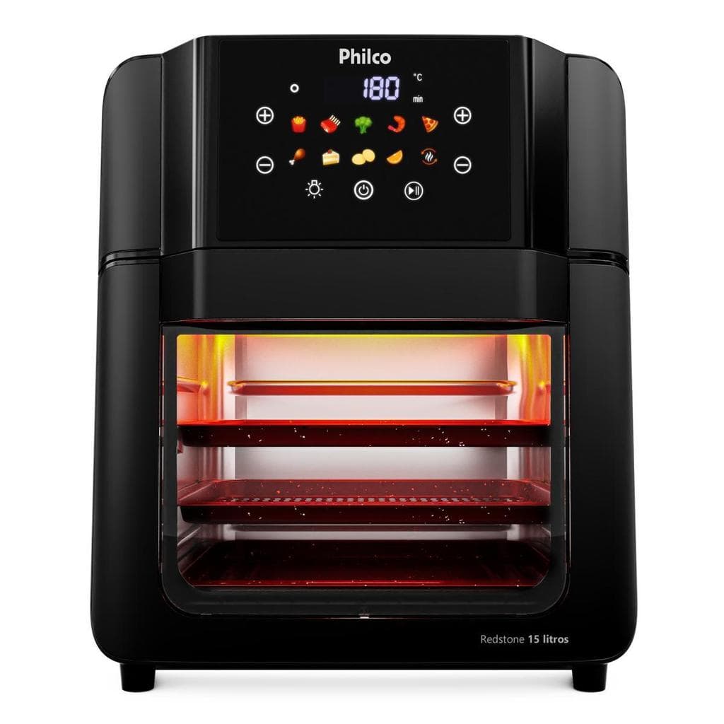 Air Fryer Oven Philco 15L Redstone 10 Funções PAF15C