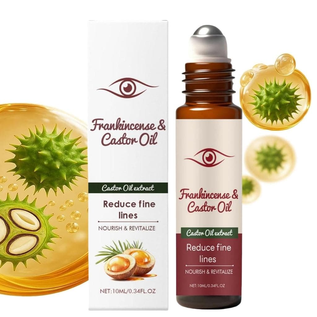 Roll-on de Óleo de Rícino Orgânico com Olíbano, Roll-on de Óleo de Rícino Orgânico Prensado a Frio, Óleo de Rícino Prens