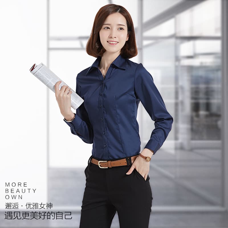 Tops formais femininos profissionais com decote em V camisas local de trabalho moda elegante temperamento textura branco