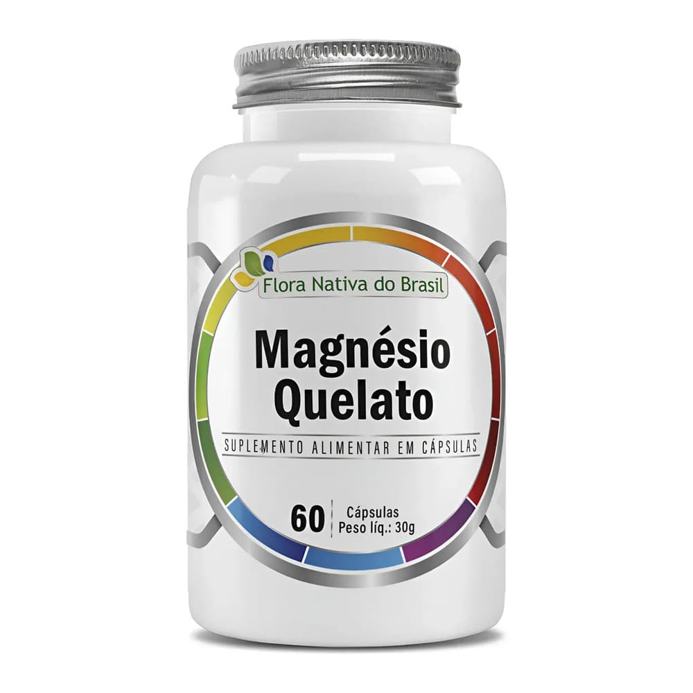 Magnésio Quelato  60 Cápsulas Flora Nativa - Bisglicinato Alta Absorção