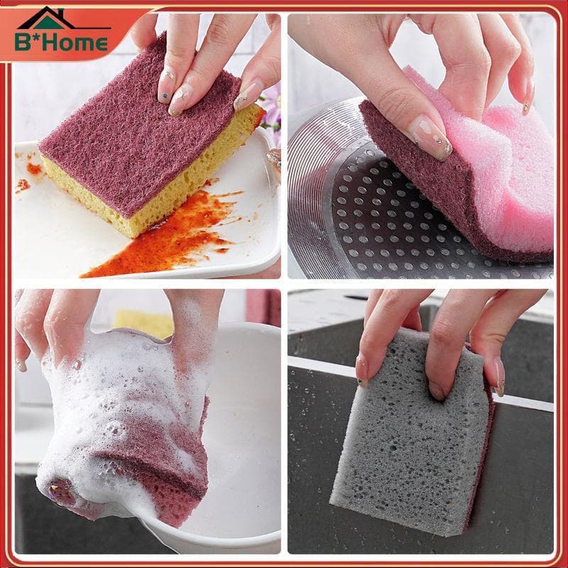 BHTH 5 Pcs/10 Esponja De Remoção De Manchas De Cozinha De Algodão Limpo Lavar Louça Toalhetes Utensílios De Limpeza De B