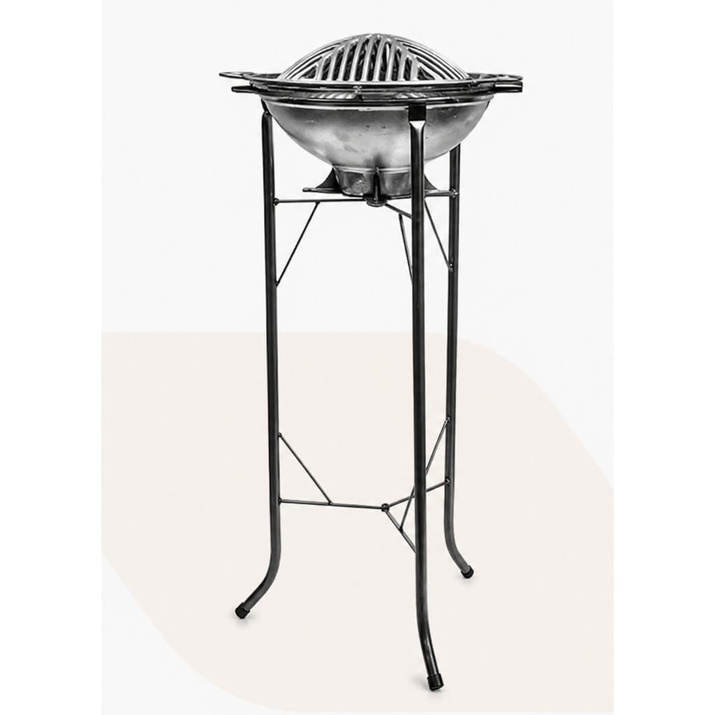 Suporte Churrasqueira Gengiskan Redonda 1 Peça 84cm Alto Churrasco Fácil Praticidade OFERTA