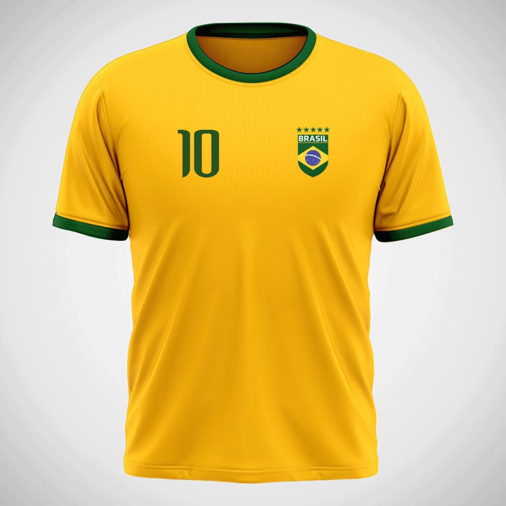 Camiseta Masculina e Feminina Unissex Brasil