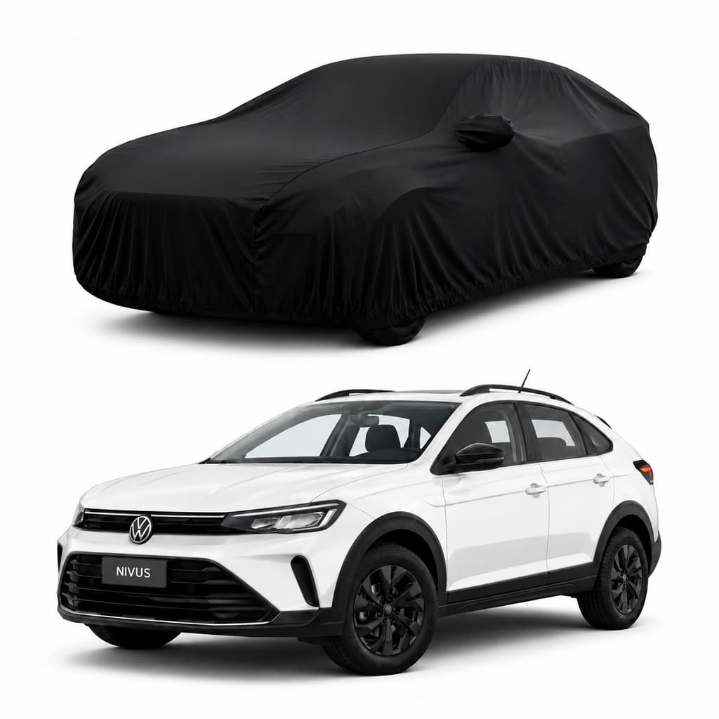 Capa Proteção Total Carro Couro Forrada Anti Poeira e gato Vw Nivus 20/26