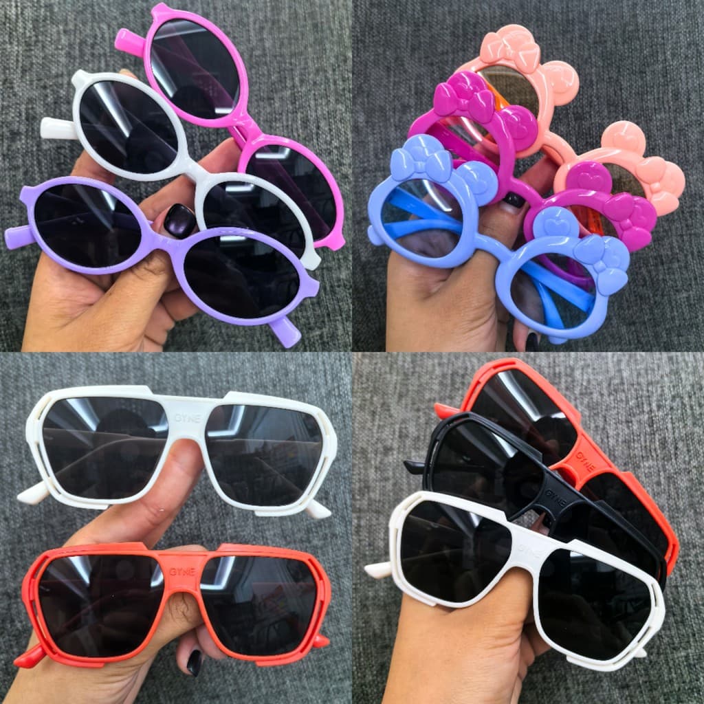 Crianças novo estilo óculos de sol dois-yun acessórios mostrar meninos meninas bebê jardim de infância desempenho ativid