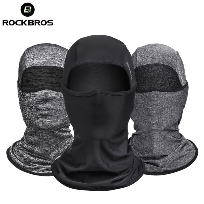 ROCKBROS Máscara Facial De Motocicleta Respirável Em Seda Fria Proteção UV Esportiva Para Caminhadas Ao Ar Livre